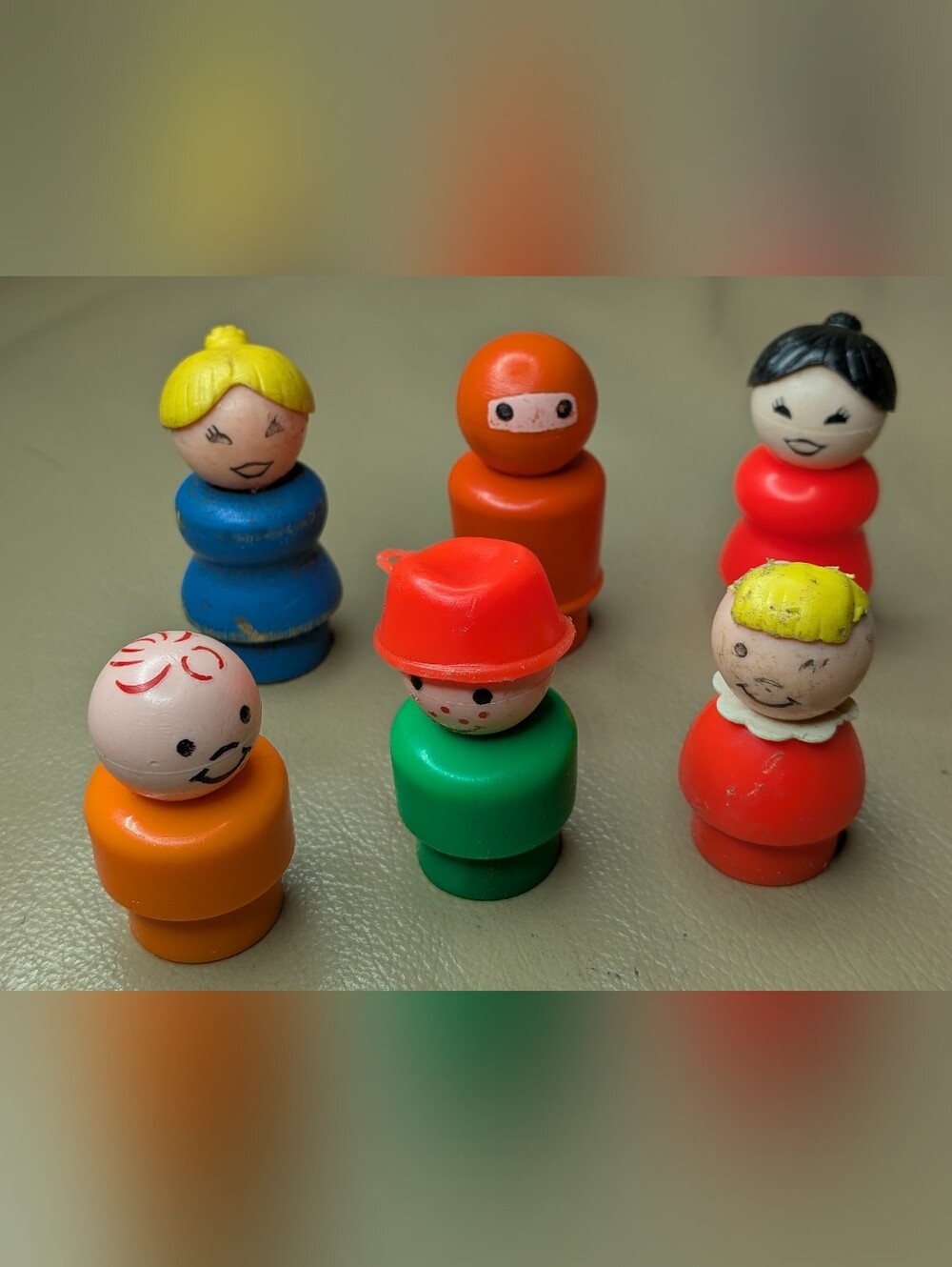 Vintage Fisher-Price Little People Figures Lot of 6